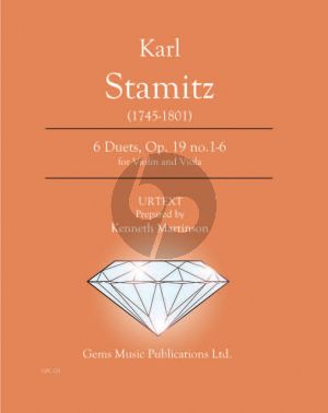 Stamitz 6 Duets Op.19 (Prepared and Edited by Kenneth Martinson) (Urtext)