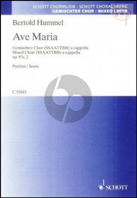 Ave Maria op.97e- 2 (SSAATTBB) (Score)
