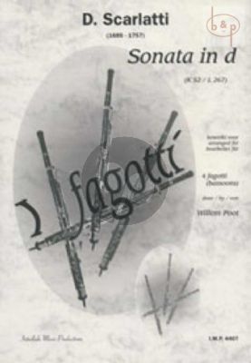 Sonata d-minor (K.52 /L267) (4 Bassoons)