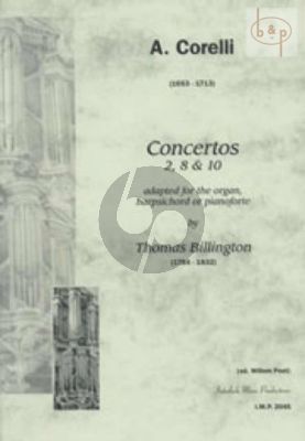 3 Concerto's from Op. 6 (No. 2 - 8 - 10) Orgel