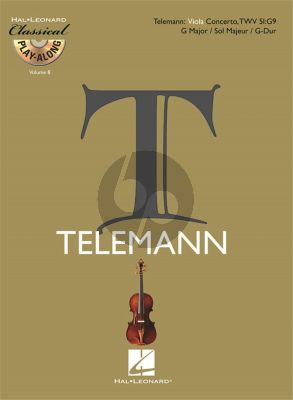Telemann Concerto G-major TWV 51:G9 for Viola (Bk-Cd) (Hal Leonard Classical Play-Along Vol. 8)