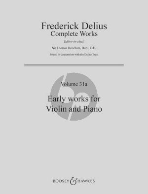 Delius Early Works for Violin and Piano (edited by Thomas Beecham and Robert Threlfall)