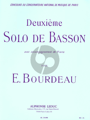 Bourdeau Solo no.2 Basson-Piano