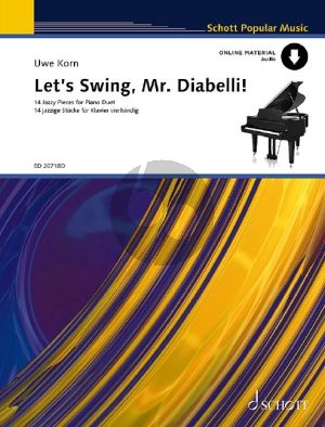 Korn Let's Swing, Mr.Diabelli (17 Jazzy Pieces) (Bk-Cd) (grade 2 - 3)