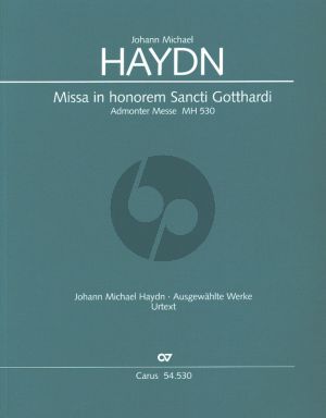 Haydn Missa in honorem Sancti Gotthardi MH 530 (SATB soli-SATB-Orch.) (Full Score) (Latin text Erstausgabe-First Edition) (edited by Armin Kircher)