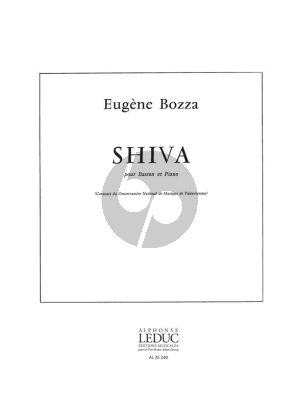 Bozza Shiva pour Basson et Piano