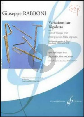 Variations sur Rigoletto (Verdi) Op.55 (Piccolo-Flute-Piano) (Score/Parts)