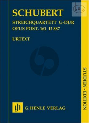 Quartet G-major Op.Posth.161 D.887 (Study Score)