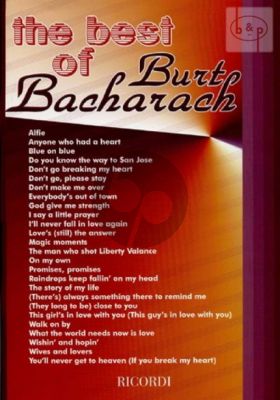 Best of Burt Bacharach Melody Line with Text and Chords