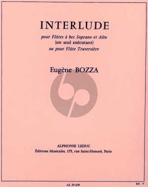 Bozza Interlude Flûte seule