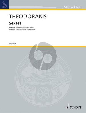 Theodorakis Sextet (1947) Flute-String Quartet and Piano (Score/Parts)