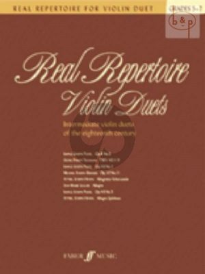 Real Repertoire Violin Duets (Intermediate Violin Violin Duets of the 18th.Century)