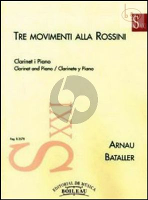 3 Movimenti alla Rossini for Clarinet-Piano