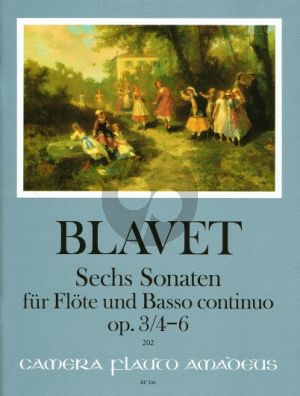 Blavet 6 Sonaten Op.3 Vol.2 No4-6 Flote und Bc (Continuo Aussetzung Winfried Michel)
