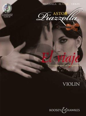 Piazzolla El Viaje for Violin (14 Tangos and Other Pieces) (Bk-Cd) (CD with a printable piano part)