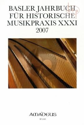 Jahrbuch fur historische Musikpraxis Vol.31 2007