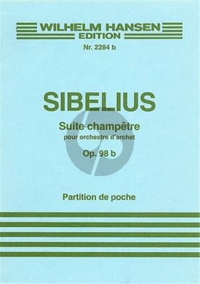 Sibelius Suite Champetre op.98B for String Orchestra (Study Score)