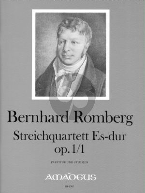 Romberg Quartet E-flat major Op. 1 No. 1 String Quartet (Score/Parts) (edited by Yvonne Morgan)