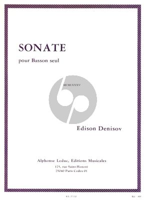 Denisov Sonate Bassoon solo