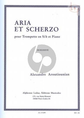 Arutiunian Aria et Scherzo Trompette et Piano
