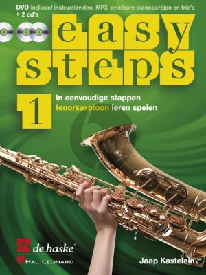 Kastelein Easy Steps Vol.1 Tenorsaxofoon (Bk-DVD- 2 Cd's)