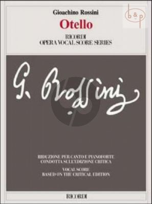 Otello (Vocal Score) (based on the Critical Edition)