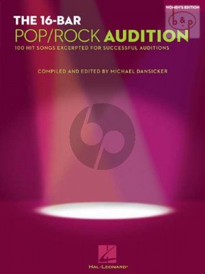 16 Bar Pop & Rock Audition Women's edition