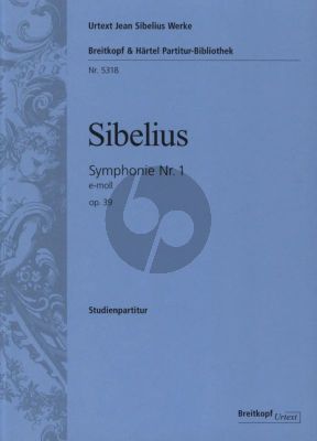 Sibelius Symphony No.1 Op.39 e-minor Study Score (edited by Timo Virtanen)