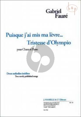 Puisque j'ai mis ma levre... et Tristesse d'Olympio