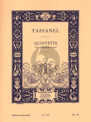 Taffanel Quintet g-minor Fl.-Ob.-Clar.-Hrn.-Bsn. (Score/Parts)