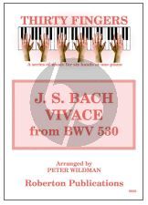 Wildman 30 Fingers Bach Vivace from BWV 530 (Piano - 3 players)