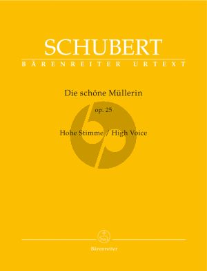 Schubert Die Schone Mullerin Op.25 D.795 High Voice (edited by Walther Durr) (Barenreiter-Urtext)