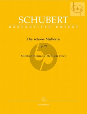 Schubert Die Schone Mullerin Op.25 D.795 Medium Voice (edited by Walther Durr)