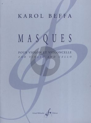 Beffa Masques pour Violon et Violoncelle (advanced grade 8) (2 Playing Scores)