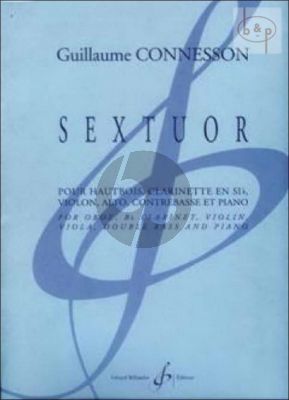 Sextuor for Oboe,Clarinet [Bb]-Violin, Viola, Double Bass and Piano Score and Parts