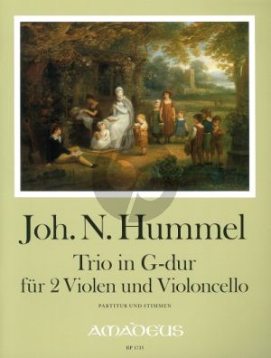 Hummel Trio G-major for 2 Violas and Violoncello Score and Parts (edited by Michael Jappe)
