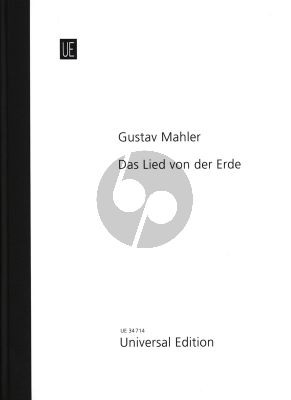 Mahler Das Lied von der Erde (Alto-Tenor[Bar.]-Orch.) (1908) Full Score (after the Mahler Critical Edition) (Universal)