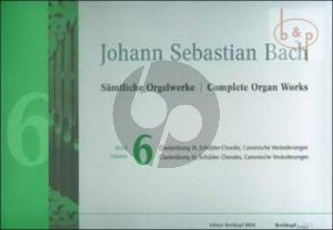 Samtliche Orgelwerke Vol.6 (Clavierubung III- Schubler-Chorale-Canonische Veranderungen