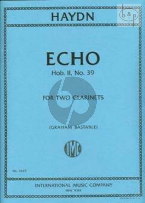 Echo Hob.II:39 2 Clarinets