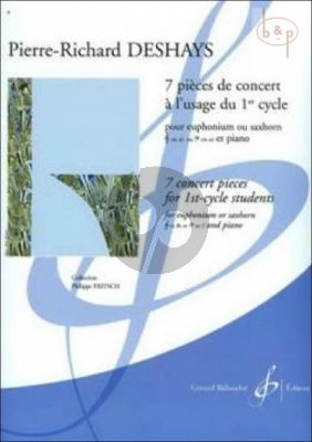 7 Pieces de Concert a l'usage du 1er Cycle (Euphonium[Saxhorn][TC/BC]-Piano)