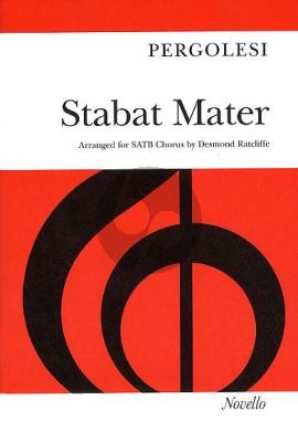 Pergolesi Stabat Mater SATB and Piano Vocal Score (arranged by Desmond Ratcliffe)