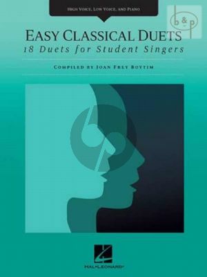 Easy Classical Duets (18 Duets for Student Singers) High and Low Voice-Piano