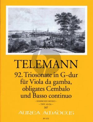 Triosonate G-major TWV 42:G6 Viola da Gamba- obl.Cembalo-Bc (from Esserzizii Musici)