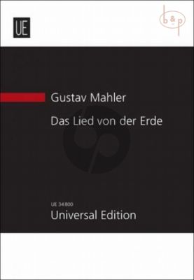 Mahler Das Lied von der Erde (Symphony for Tenor- Alto[Bar.)-Orch. Study Score