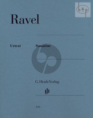 Ravel Sonatine Piano (edited by Peter Jost) (Henle-Urtext)