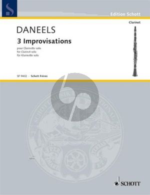 Daneels 3 Improvisations for Clarinet