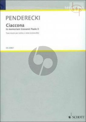 Ciaccona (In Memoriam Giovanni Paolo II