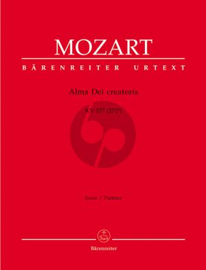 Mozart Alma Dei Creatoris KV 277 (272a) SAT Soli-SATB- 3 Tromb.-2 Vi.-Bc Partitur
