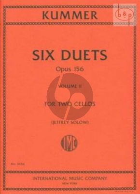6 Duets Op.156 Vol.2 (No. 4 - 6) for 2 Violoncellos Score