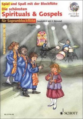 Die Schonsten Spirituals & Gospels (1 - 2 Descant Rec.) (Bk-Cd)